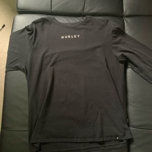 Hurley Black Long sleeve with back graphic